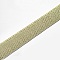 Flat Elastic Polyester Cord/Band, Webbing Garment Sewing Accessories, Light Gold, 25mm