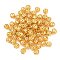 Brass Beads, Hollow Round, Golden, 6x5.5mm, Hole: 2mm