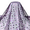 Polyester Mesh Fabrics, for Hat Decoration, Skirts Decoration Making, Purple, 1650x0.1mm