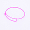 Adjustable Iron Bangle Making, Torque Bangle, Textured, Violet, 1.5mm, Inner Diameter: 2-3/8 inch(6cm)