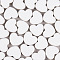 Porcelain Mosaic Tiles, Heart Shape Mosaic Tiles, for DIY Mosaic Art Crafts, Picture Frames, White, 20x15x3mm, 24pcs/bag
