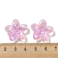 Цвет AB покрытием акриловые бусины&nbsp;X-OACR-G034-01A