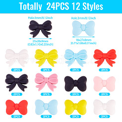 24шт 12 стиля силиконовые бусины&nbsp;SIL-TA0002-93