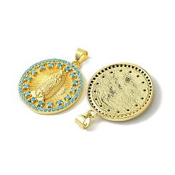 Латунные микро проложить кубического циркония подвески&nbsp;KK-H472-03G