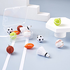 12шт 6 стиля пластиковые / искусственная кожа / тканевые подвески&nbsp;FIND-TA0001-67