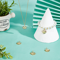 Латунные микро проложить кубического циркония подвески&nbsp;ZIRC-BBC0001-19