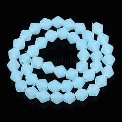 Нити бусин из матового нефрита EGLA-A039-J6mm-MD03