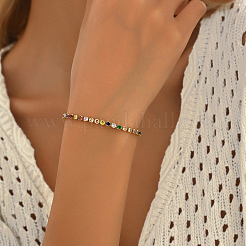 Минималистичные теннисные браслеты из латуни с паве из кубических цирконий для женщин&nbsp;YE4484-3