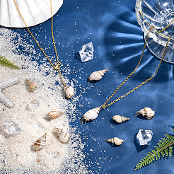 16 шт. 4 подвески в виде ракушек с гальваническим покрытием&nbsp;SSHEL-SC0001-20