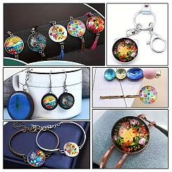 2 пакетик стеклянных кабошонов&nbsp;GGLA-YW0001-25