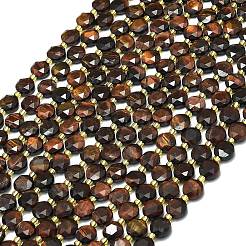 Нити бусин из натурального красного тигрового глаза&nbsp;G-C116-A70-02