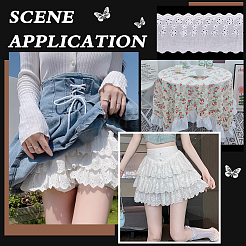 15 ярд хлопковой вышивки с полой цветочной кружевной отделкой&nbsp;OCOR-WH0003-045B