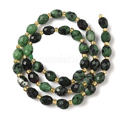 Натуральный рубин в цоизита бусин пряди&nbsp;G-F809-A49-01