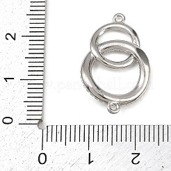 Подвески-соединители из латуни с микро-паве и прозрачными фианитами&nbsp;LS-KK-K413-05P