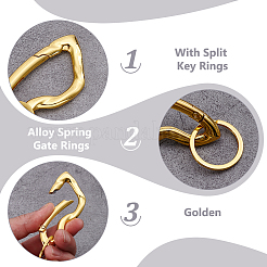 2 шт. Кольца пружинные затворные из сплава&nbsp;FIND-UN0010-11G