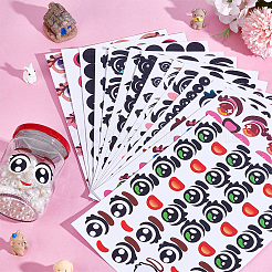 14 лист 14 стиля наклейки для кукол с воздушными шарами&nbsp;DIY-PH0032-61