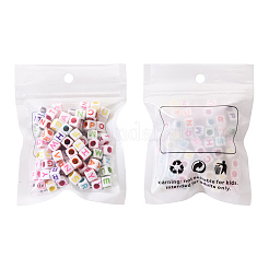 Белые непрозрачные акриловые бусины&nbsp;SACR-YW0001-20