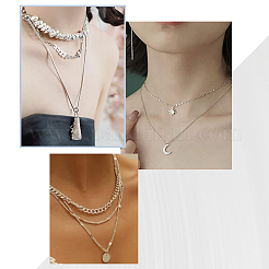 3 шт. удлинитель цепи из стерлингового серебра&nbsp;STER-BBC0006-76S