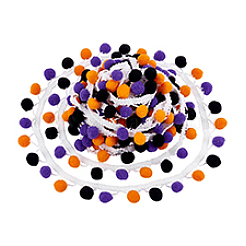 8.3 м полиэстеровая разноцветная бахрома из помпонов&nbsp;OCOR-PH0007-13B