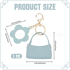 1 шт. портативный брелок для сумки из искусственной кожи&nbsp;AJEW-CL0001-64B