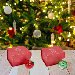 2 шт. 2 цвета яблочное стекло домашние украшения&nbsp;DJEW-NB0001-31