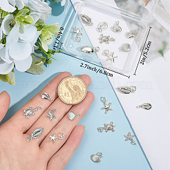 24шт 6 стиля латунные подвески&nbsp;KK-BBC0022-75