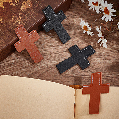 4шт 2 цвета кожаные закладки&nbsp;AJEW-CP0003-82A