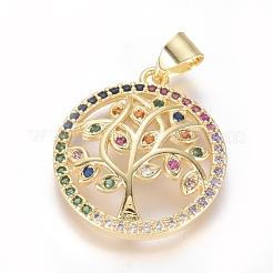 Латунные микро проложить кубического циркония подвески&nbsp;KK-I657-28G