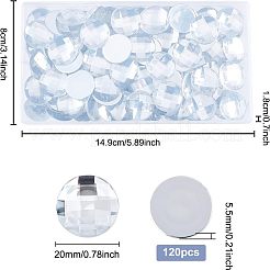 120 шт. акриловые стразы с плоским основанием кабошоны&nbsp;GACR-FG0001-11