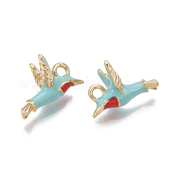 Латунь эмаль подвески&nbsp;X-KK-T038-439G