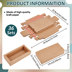 Складные ящики из крафт-бумаги&nbsp;CON-WH0110-66A