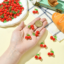 50шт. подвески из акрила в виде вишни&nbsp;PALLOY-CJ00164