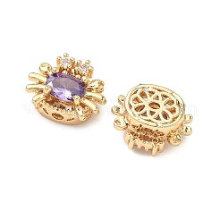 Латунные бусины из фианита&nbsp;KK-A286-15G-02