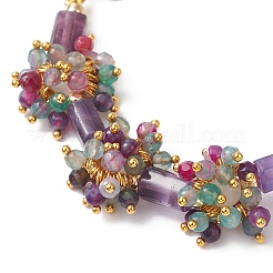 Браслеты из натуральных бусин агата&nbsp;BJEW-JB12164-01