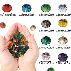 10 цвет стеклянные бусины&nbsp;EGLA-SZ0001-41