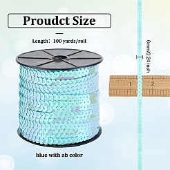 Lt.blue с пайеткой цвета ab / рулет с блестками&nbsp;X-BS17Y