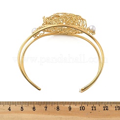 Браслеты-манжеты из нержавеющей стали 304 для женщин&nbsp;BJEW-Z091-04G-01