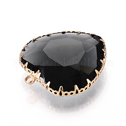 Прозрачные стеклянные подвески&nbsp;KK-N283-01A-G