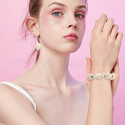 50 шт. бусины из натурального дерева в виде улья&nbsp;WOOD-PA0001-17