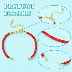 12 шт. 3 цвета нейлоновых шнуров для изготовления браслетов&nbsp;AJEW-YW0001-43B