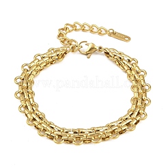 Панковские браслеты-цепочки из нержавеющей стали 304 для женщин&nbsp;BJEW-L717-02G