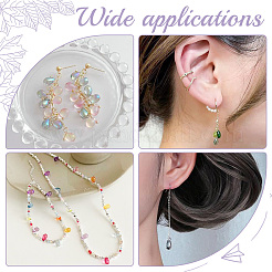 160шт 10 цвета прозрачные стеклянные бусины&nbsp;GGLA-GO0001-01