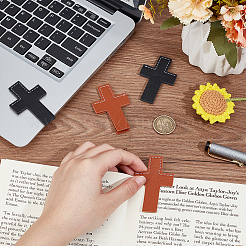 4шт 2 цвета кожаные закладки&nbsp;AJEW-CP0003-82A