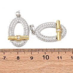 Латунные микро проложить кубического циркония подвески&nbsp;KK-G543-14GP-03