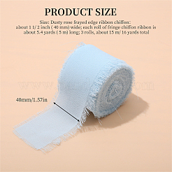 Лента из полиэстера и шифона&nbsp;HULI-PW0002-054E