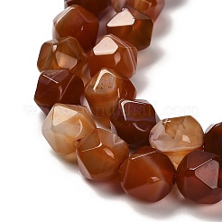 Окрашенные натуральные полосатые агатовые бусы&nbsp;G-G203-08C