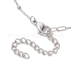 Изготовление браслета-скрепки из нержавеющей стали 304&nbsp;BJEW-JB13070-02