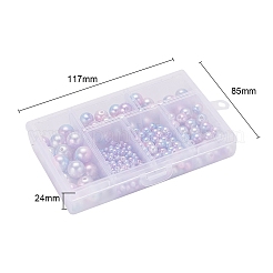 497шт 5 стиля радуги абс пластик имитация жемчуга&nbsp;OACR-YW0001-07F