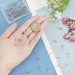 100 шт. 5 стиля фурнитуры для сережек-гвоздиков из нержавеющей стали 304&nbsp;STAS-UN0022-10P