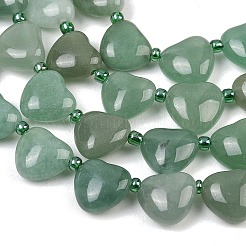 Естественный зеленый авантюрин бисер нитей&nbsp;G-NH0069-A03